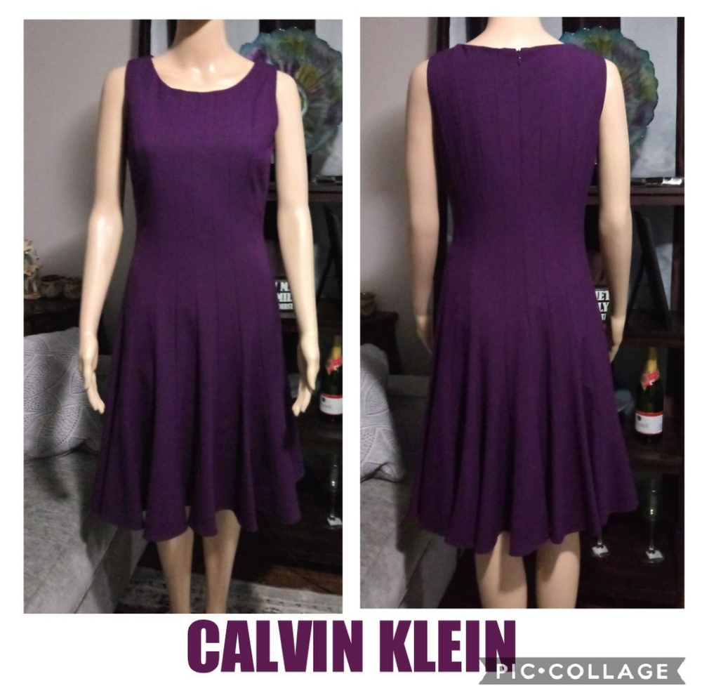 Calvin Klein Fit and Flare Dress Size 4